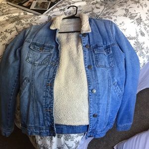 Roxy furry jean jacket